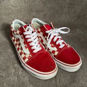 Vans - Low Checkerboard Red